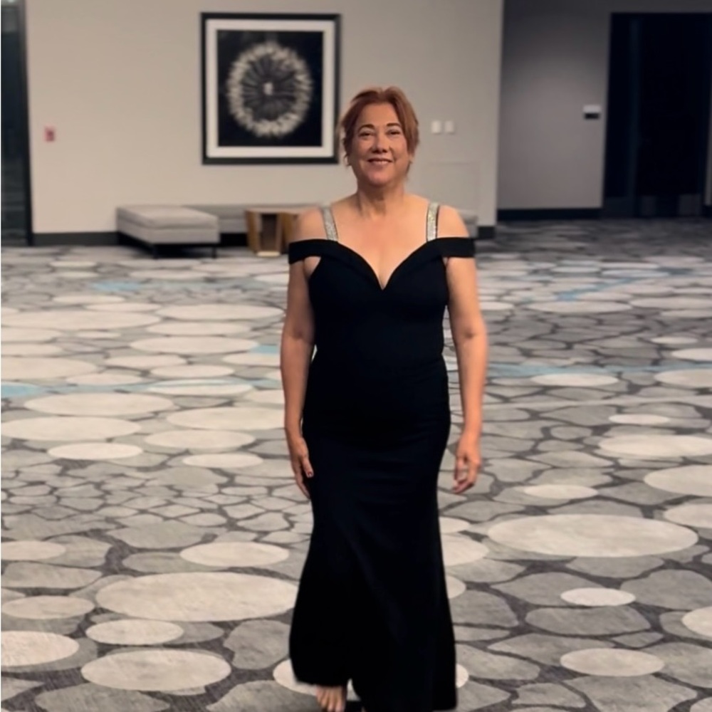 Chic Black Off-Shoulder Maxi Dress